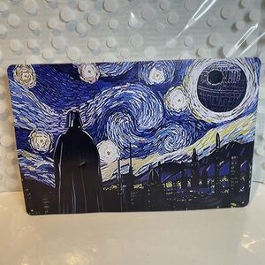 Starry Night With ⭐️Star Wars Style Metal Tin Sign Plaque